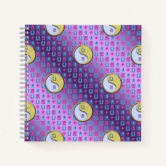 Libra & Metal Rooster Notebook (Front)