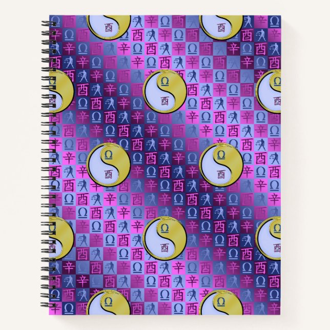 Libra & Metal Rooster Notebook (Front)