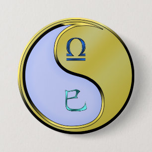 Libra & Metal Snake 7.5 Cm Round Badge