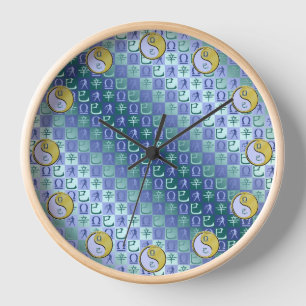 Libra & Metal Snake Clock