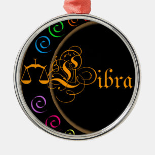 Libra Metal Tree Decoration