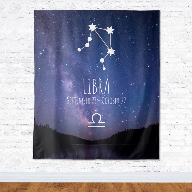 Libra | Personalised Astrology Tapestry (Creator Uploaded)