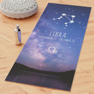 Libra Personalised Zodiac Astrology Yoga Mat