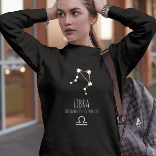 Libra Personalised Zodiac Constellation Sweatshirt
