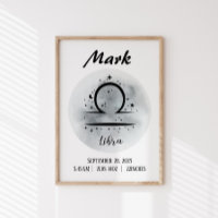 Libra Personalised Zodiac Custom name