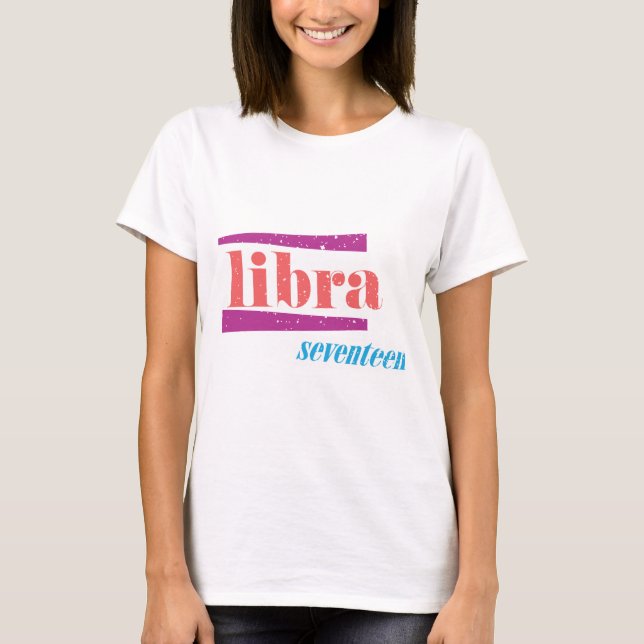 Libra Pink T-Shirt (Front)