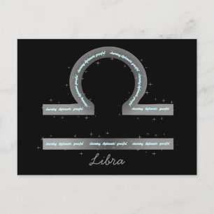 Libra Postcard