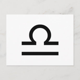 Libra Postcard