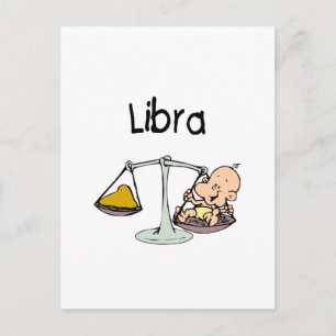 Libra Postcard