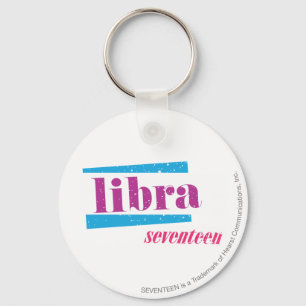 Libra Purple Key Ring