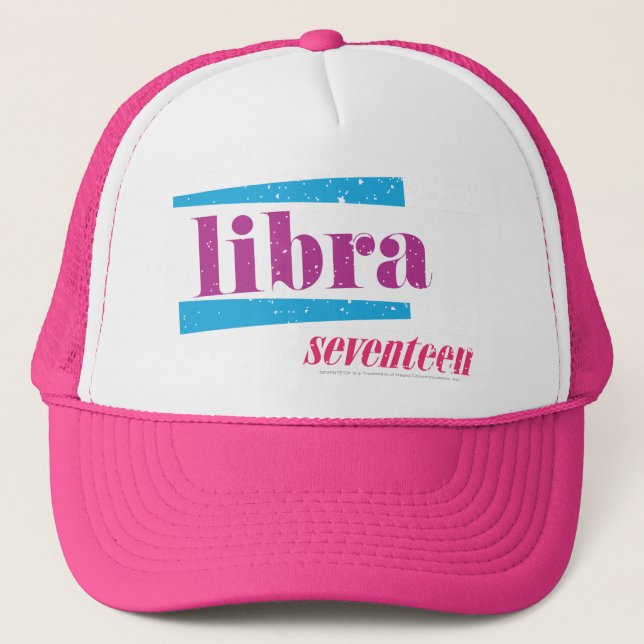 Libra Purple Trucker Hat (Front)