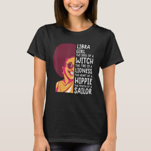 Libra Queen  For Women Astrology Zodiac Libra Girl T-Shirt