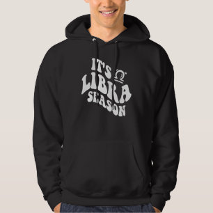 Libra Retro March April Astrology Libra Zodiac Sig Hoodie
