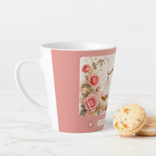 Libra Roses Art Nouveau Small Latte Mug