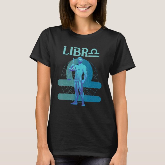 Libra Scale Symbol Astrology Constellation Birth S T-Shirt (Front)