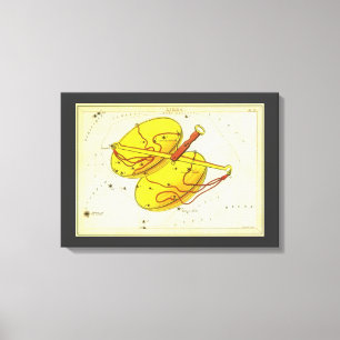 Libra Scales Vintage Constellation Urania's Mirror Canvas Print