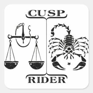 Libra/Scorpio Square Sticker