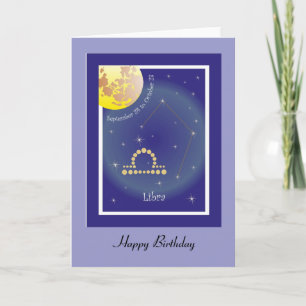Libra September 24 to October 23 Karte Card