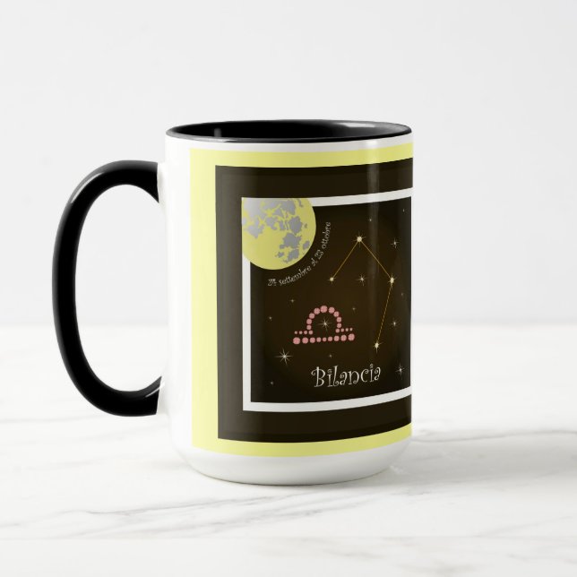Libra September 24 to October 23 Taxes Mug (Left)