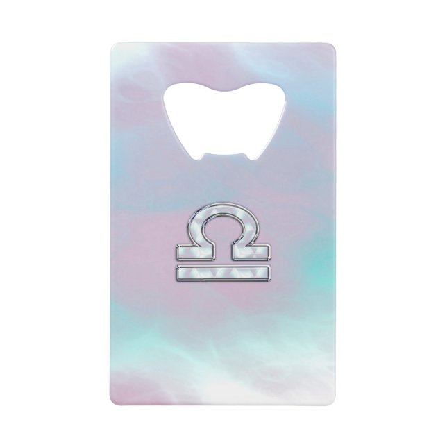 Libra Sign Mother of Pearl Style (Front)