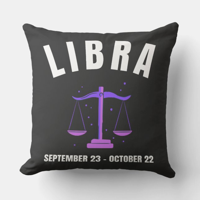 Libra star sign cushion (Front)