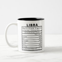 Libra Star Sign Nutrition Facts Statistics Funny