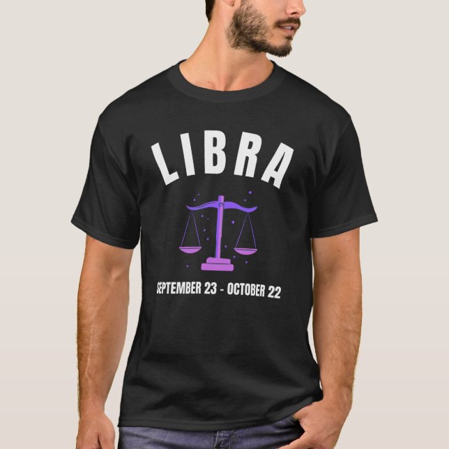 Libra star sign T-Shirt (Front)