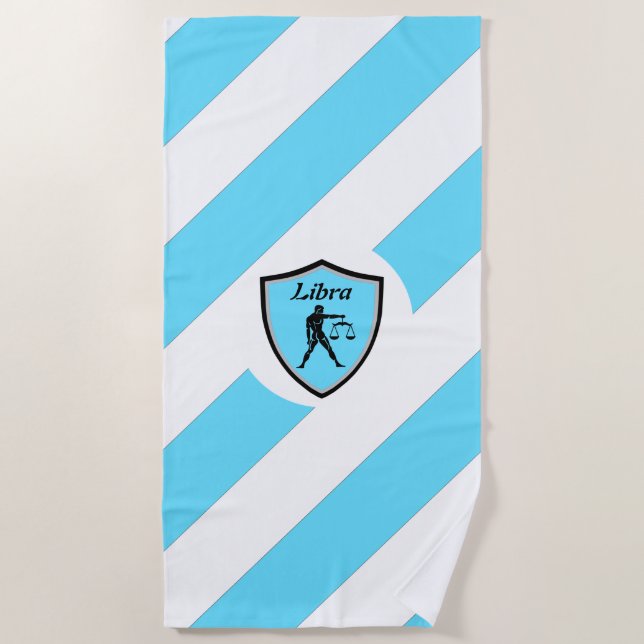 Libra symbol    beach towel (Front)