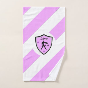 Libra symbol hand towel