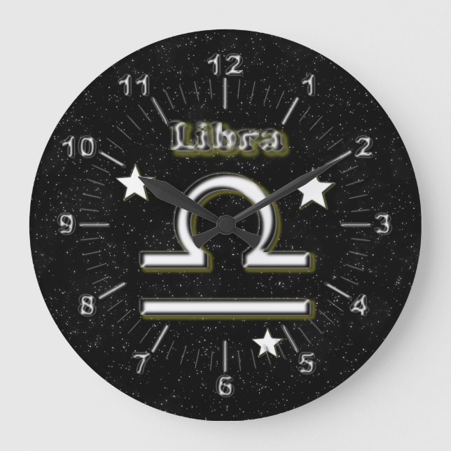 Libra symbol large clock (Front)