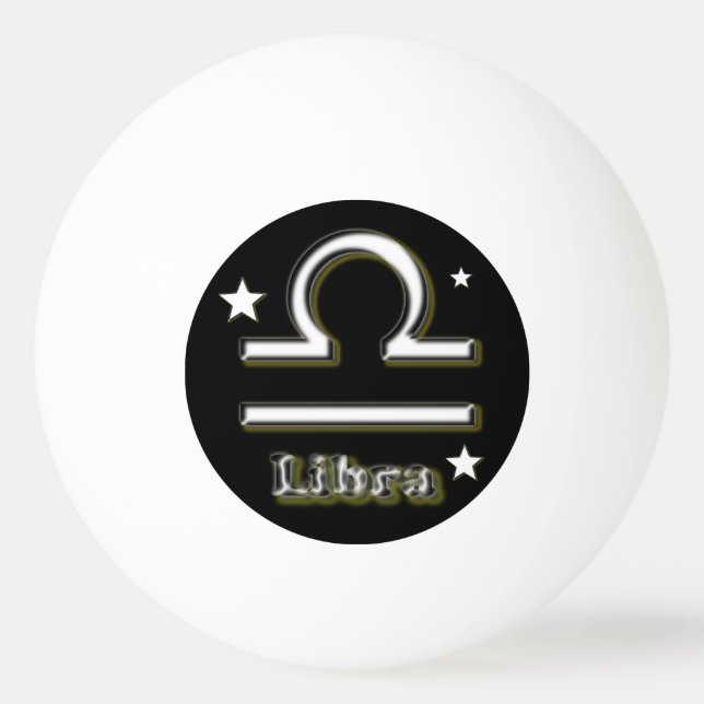 Libra symbol ping pong ball (Front)