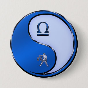 Libra the Scales 7.5 Cm Round Badge