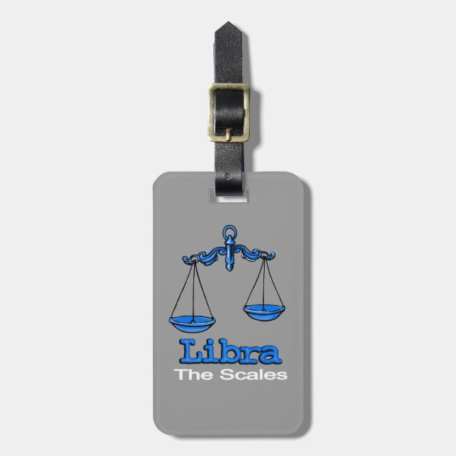 Libra the scales horoscope id luggage tag (Front Vertical)