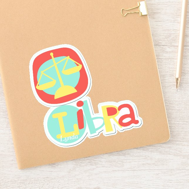 Libra the Scales Zodiac Contour (Notebook)