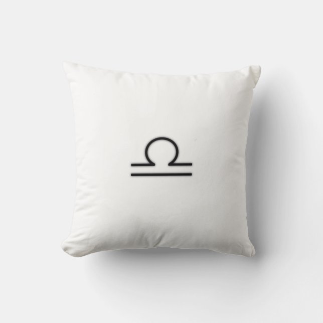 Libra Throw Pillow (Front)