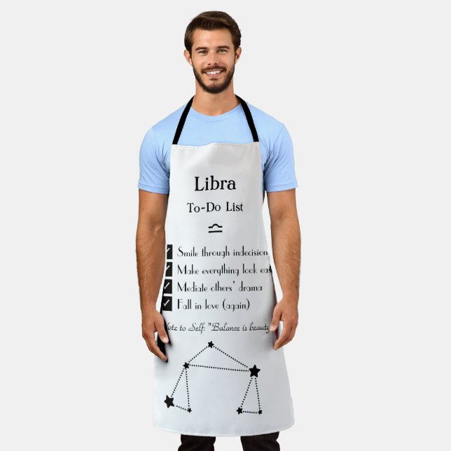 Libra – To-Do List Apron (Worn)
