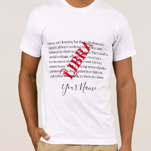 Libra traits and zodiac sign T-Shirt