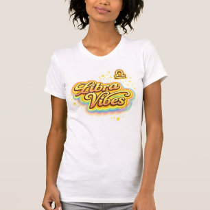 Libra Vibes Retro Zodiac T-Shirt Astrology Birth