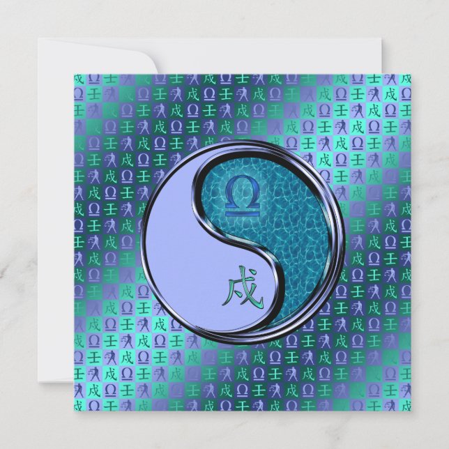 Libra & Water Dog Card (Front)