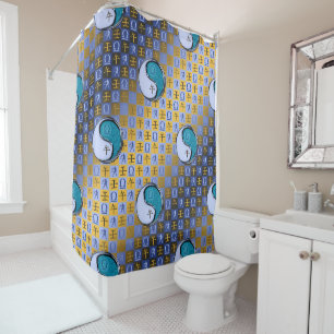 Libra & Water Horse Shower Curtain