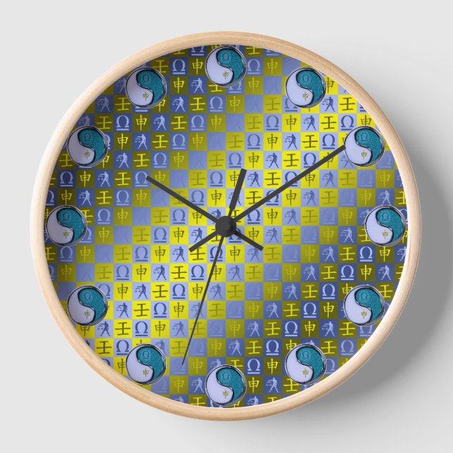 Libra & Water Monkey Clock (Front)