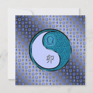 Libra & Water Rabbit Card