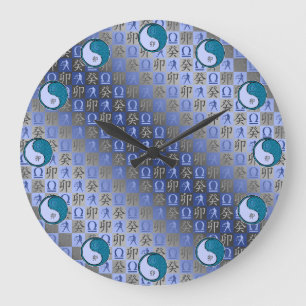 Libra & Water Rabbit Large Clock