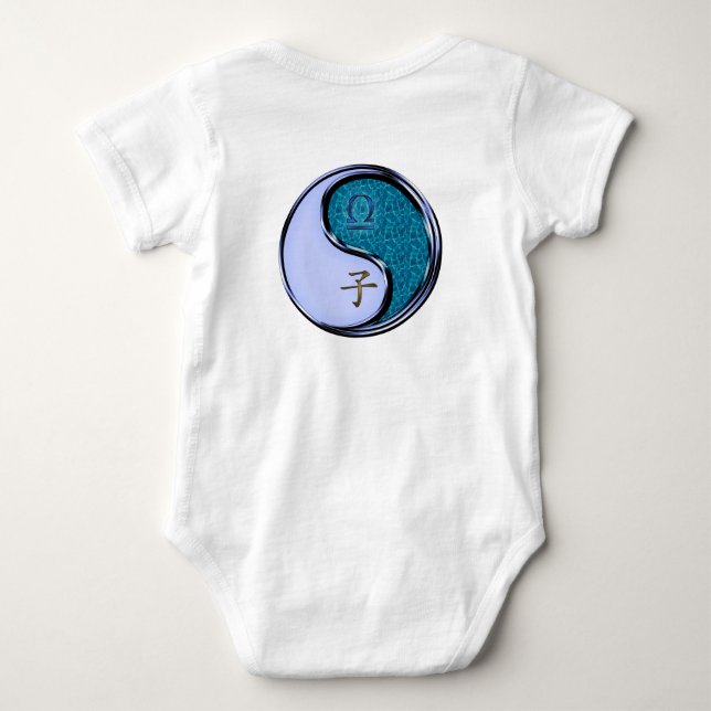 Libra & Water Rat Baby Bodysuit (Back)