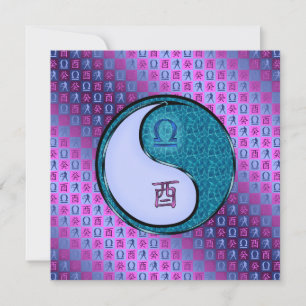 Libra & Water Rooster Card