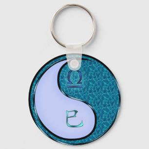 Libra & Water Snake Key Ring