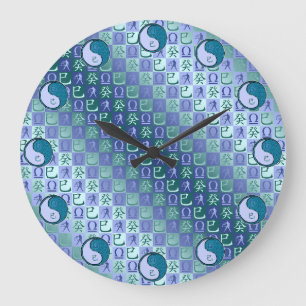 Libra & Water Snake Large Clock