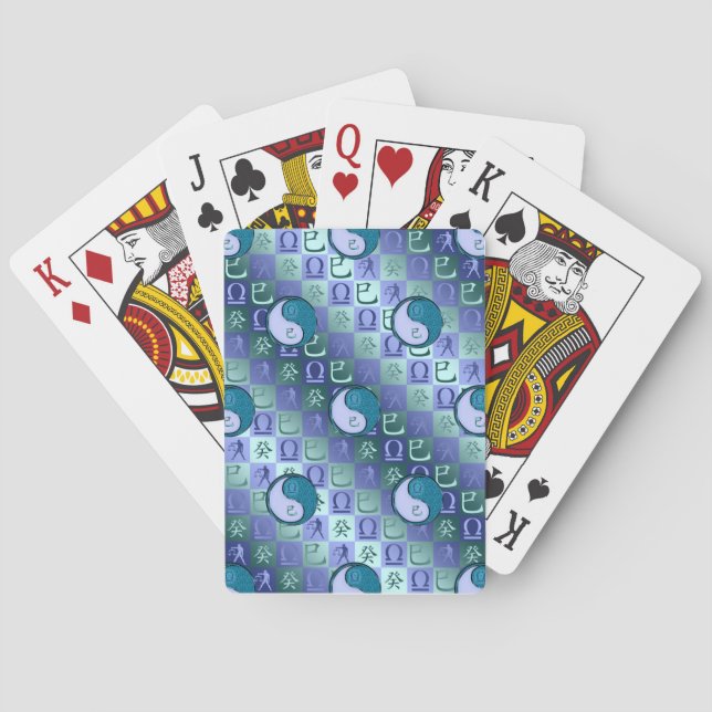 Libra & Water Snake Playing Cards (Back)