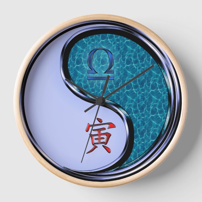 Libra & Water Tiger Clock (Front)
