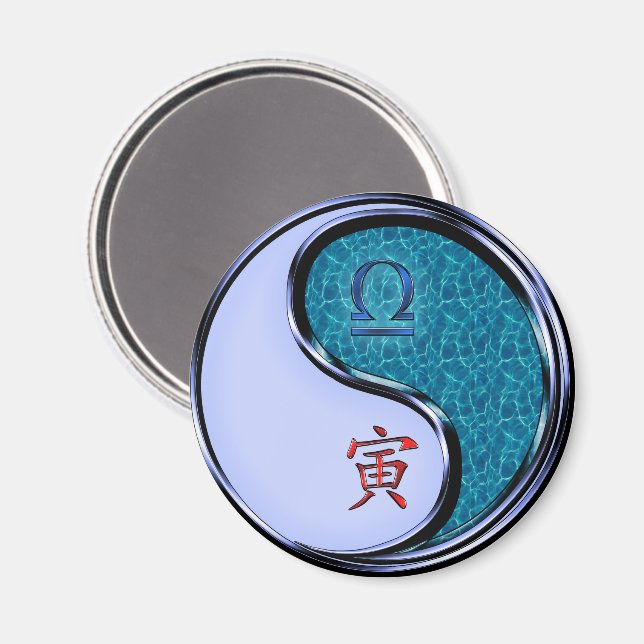 Libra & Water Tiger Magnet (Front/Back)